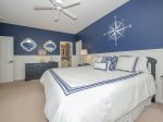 Main Level Master Bedroom with King Bed at 3 Wanderer Lane
